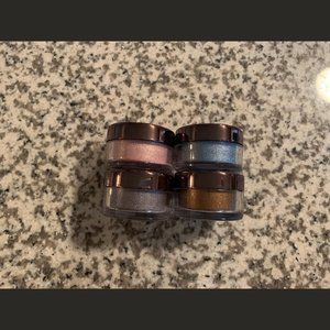 Makeup Geek Foiled Loose pigment - Atlantis, Intermission, Tin Man, and Illusion